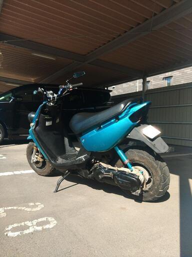 bws100 バーハン化 オールペン車両 オフ車仕様のBW's100と林道