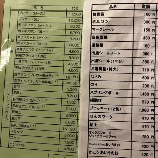 藤ノ木こども園 入園一式 - institutoates.com.br