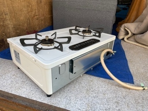 リンナイ グリル付ガステーブル 都市ガス 2022年製 ET-34NJH4-W  