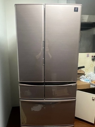 【送料込】 SHARP 冷蔵庫 430L 大容量で自動製氷機付き 取りに来ていただける方 冷蔵庫