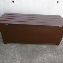 アルミベンチストッカー120 屋外 南京錠取付可能仕様 中古品