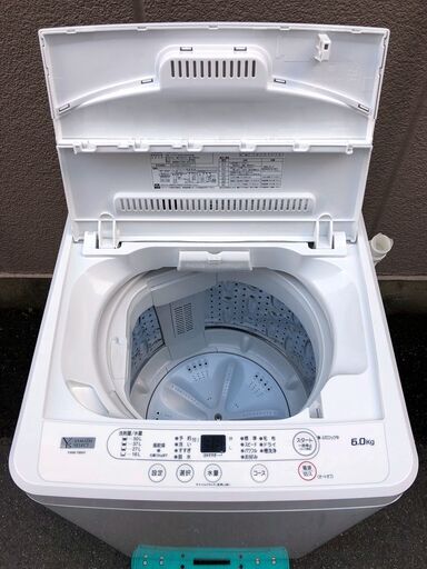 ㊴【税込み】高年式 美品 ヤマダセレクト 6kg 全自動洗濯機 YWM-T60H1 2022年製【PayPay使えます】
