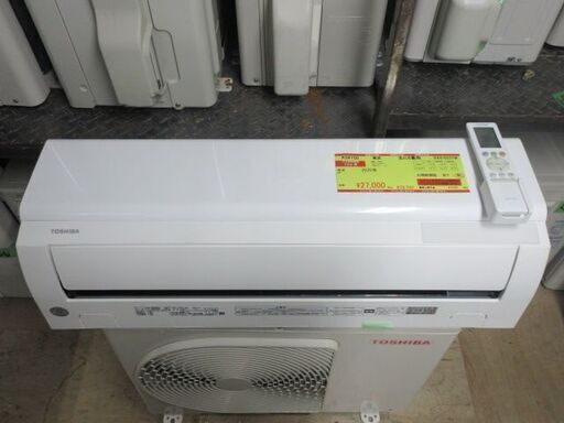 K04150　東芝　中古エアコン　主に6畳用　冷房能力　2.2KW ／ 暖房能力　2.2KW