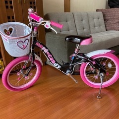 【商談中】自転車16型 ハードキャンディキッズ黒