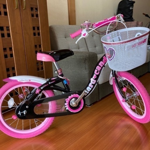 Hard Candy 子供用自転車 黒とピンク 商談中】自転車16型 ハードキャンディキッズ黒