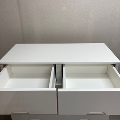 H-10 北海道 帯広 ホワイト チェスト 6段 光沢仕上げ 白 モノココ帯広店