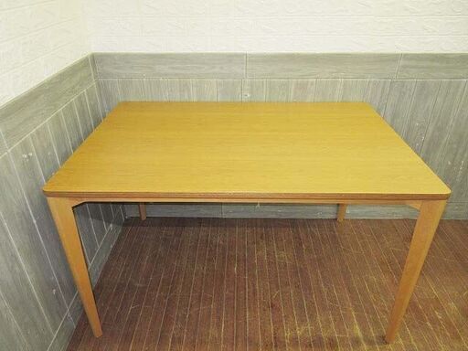 ss4835　天童木工　ダイニングテーブル　120×80cm　ナチュラル　TENDO　食卓　長方形　スクエア　シンプル　天然木　木目