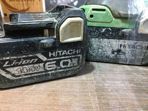 日立 FWH14D インパクトドライバー バッテリー二個14.4V/充電器/ケース