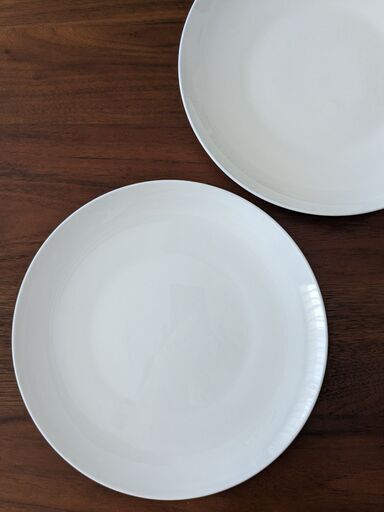 直接お取引　26.5cm 白 プレート 洋食器 白い皿 2枚 丸皿 ホワイト 大皿