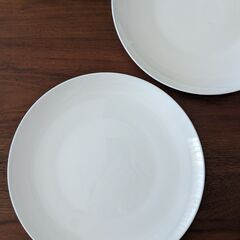 直接お取引　26.5cm 白 プレート 洋食器 白い皿 2枚 丸...