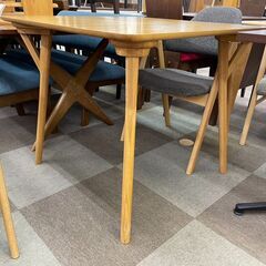 🔷リンクス ダイニング3点セット 💙定価￥35,700💙 ファブリック素材チェア シンプルから― 🔷4079