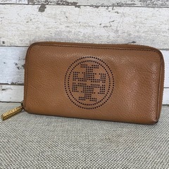 トリーバーチ TORY BURCH ラウンドファスナー長財布 ブ...