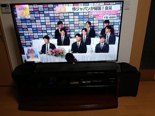 サンスイ 55型 4K液晶テレビ(少し難あり) DENONテレビ台セット