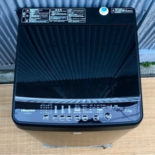 Hisense ハイセンス　5.5kg洗濯機　HW-G55E5KK