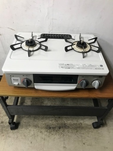 K2303-931 リンナイ　ガステーブル　KG34NBE 都市ガス用　傷、汚れあり