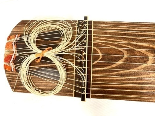 美品◆和琴◆13弦琴 全長183cm 琴柱／口前カバー／丸袋付き【引き取り歓迎】 ◇和琴◇13弦琴 全長183cm 琴柱／口前カバー／琴爪／丸袋