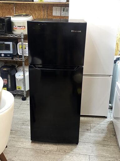 2022年製☆Hisense/ハイセンス 2ドア 冷蔵庫 120L(冷凍29L/冷蔵91L) 黒