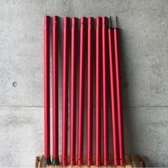 SNOW PEAK レッドポール 280cm×2 専用袋付き