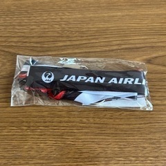 JAL 日本航空　CA スカーフ柄　ネックストラップ
