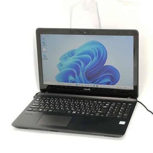 送料無料 保証付 高速SSD 15.5型 ノートパソコン SONY VJS151C11N 中古良品 第6世代 Core i5 8GB DVD 無線 Bluetooth カメラ Win11 Office