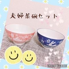 【急募】夫婦茶碗セット☆8月19日までに取りに来れる人！