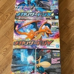 ポケプラ　三個セット　メガリザードン x yメガルカリオ