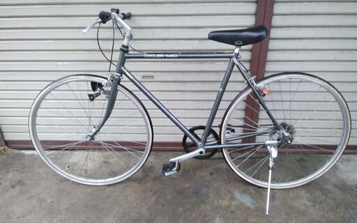 クロスバイク NATIONAL CYCLER MAC 700 6段変速 チャコールグレー 配送無料