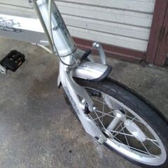 折り畳みミニベロ サカモトテクノCARIBOU 16インチ アルミ シルバー