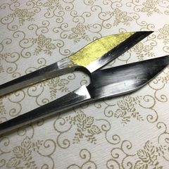   特価セール！金箔装飾あり！貴重な蕪(かぶら)鋏/京都の老舗”菊一文字”の握り挟み〜美品セール