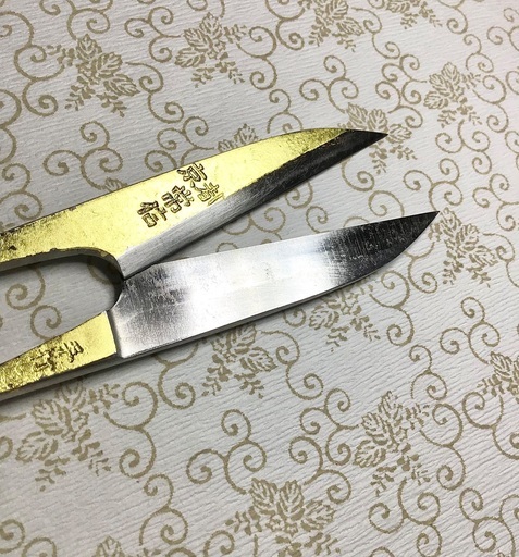 金箔装飾あり/京都の老舗『常信』の糸切りバサミ120mm〜美品