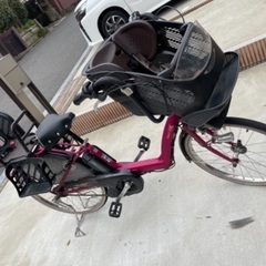 中古子供2人乗せ電動自転車