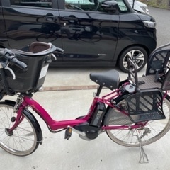 中古子供2人乗せ電動自転車
