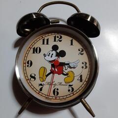 美品 ミッキーマウス ツインベルアラーム時計