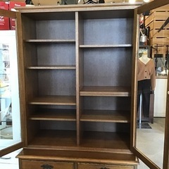 ヴィンテージ ガラスキャビネット 本棚 食器棚