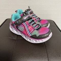 SKECHERS スケッチャーズ ハートライツ ブラック 19cm