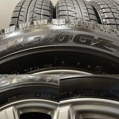 【BS BLIZZAK REVO GZ 215/60R16】スタッドレス【MiLLOUS RE 16インチ 6.5J5HPCD114.3+48】バリ溝 オデッセイ エスティマ等　(TF968)クレジットカード QRコード決済可能
