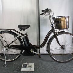 C614☆整備済み 中古電動自転車 BS アシスタ ブラウン 8.9Ahバッテリー 