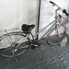 C623　限定特価　整備済み★ブリヂストン　アルベルト　シルバー★ 中古自転車 【27インチ 】