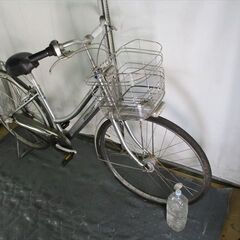 C624　限定特価　整備済み★ブリヂストン　アルベルト　シルバー★ 中古自転車 【27インチ 】