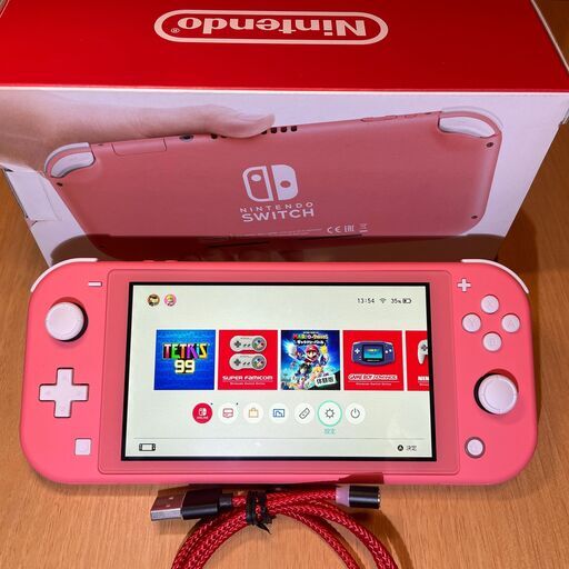 美品】任天堂 Switch Lite クレイ＋ マグネット充電ケーブル +箱