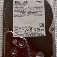 ☆ TOSHIBA HDD 3TB 3.5インチ SATA 異常...