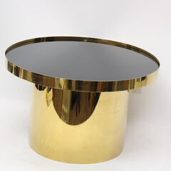 445)KARE サイドテーブル コーヒーテーブル ゴールド色 ...
