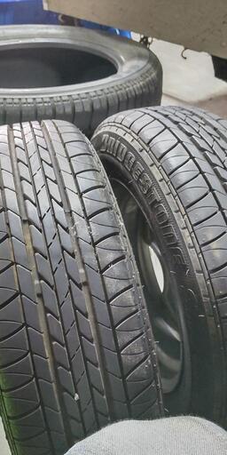 軽トレーラー純正ホイールタイヤ付き4穴 良好