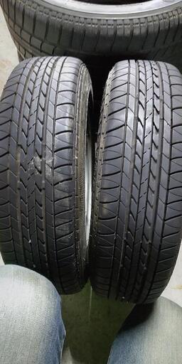 軽トレーラー純正ホイールタイヤ付き4穴 良好