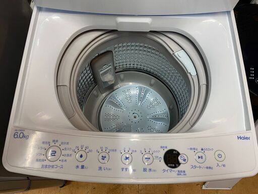 #6003　ハイアール　洗濯機　2020年製　6.0㎏　JW-C60FK　送料A　札幌　プラクラ南9条店　カード決済可能