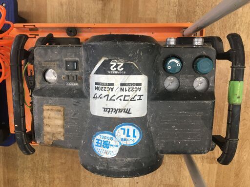 マキタ AC220N 常圧コンプレッサー 中古品 タンク容量 11L【ハンズクラフト宜野湾店】 マキタ AC220N 常圧コンプレッサー 中古品 タンク容量 11L【ハンズ