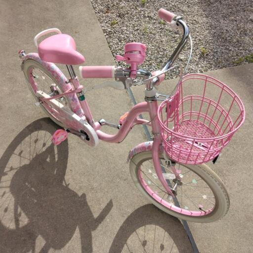 自転車　メゾピアノ(補助輪あり)