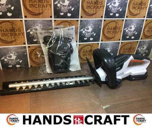 アイリス JHT350 トリマ バッテリー×1 充電器 18V 中古品 【ハンズクラフト宜野湾店】