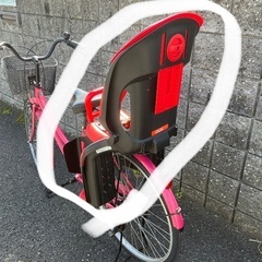 美品　リヤチャイルドシート　の出品　赤　自転車用　OGK ヘッド...