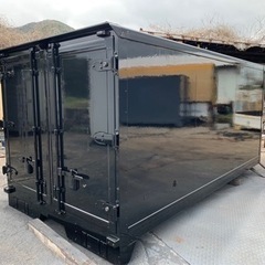 No.751 保冷バン 2ｔ 車  アルミ 箱 バイク 倉庫 トラック コンテナ 米 保管庫 物置 DIY